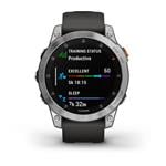 Garmin epix Glass, strieborný/šedý remienok