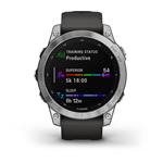 Garmin fenix 7 Glass, strieborný/grafitový remienok