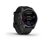 Garmin fenix 7S PRO Sapphire Solar, Titan Carbon Gray / Black Band