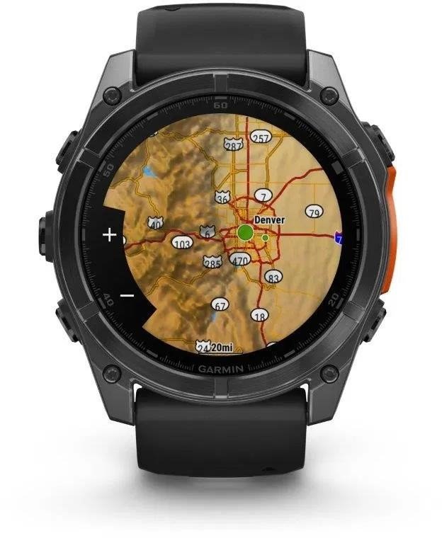 Garmin fenix 8 – 51 mm, AMOLED, SIate Grey, silikonový řemínek