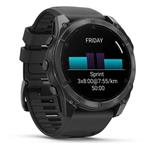 Garmin fenix 8 – 51 mm, AMOLED, SIate Grey, silikonový řemínek