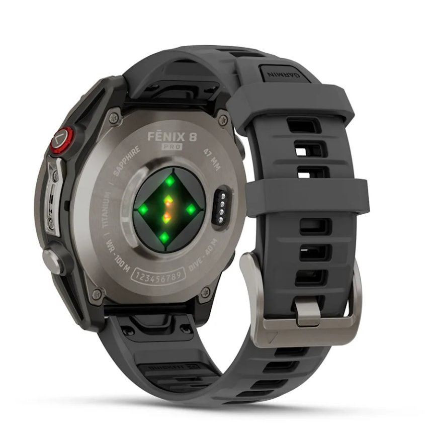 Garmin fenix 8 Pro – 47 mm, AMOLED Saphire,Titanium, černá