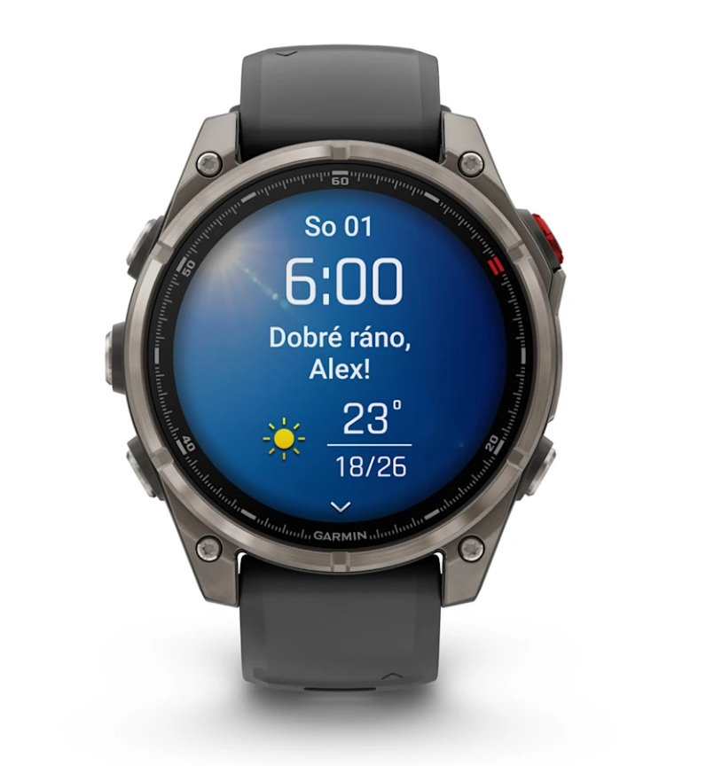Garmin fenix 8 Pro – 51 mm, AMOLED Sapphire, titan, černá