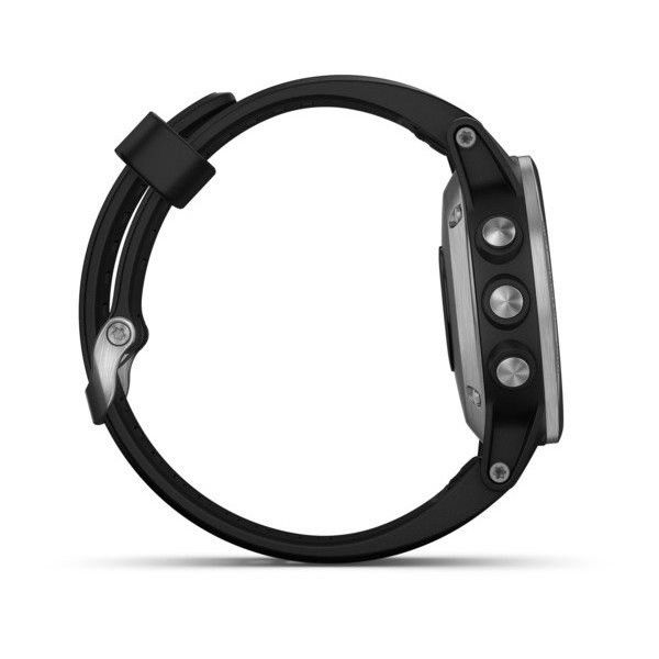 fenix 5 silver with black band
