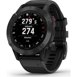 Garmin fenix6 PRO Glass, Black/Black Band (MAP/Music)