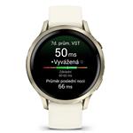 Garmin Venu 4 - 41 mm Lunar Gold / Bone silikonový řemínek