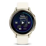 Garmin Venu 4 - 41 mm Lunar Gold / Bone silikonový řemínek