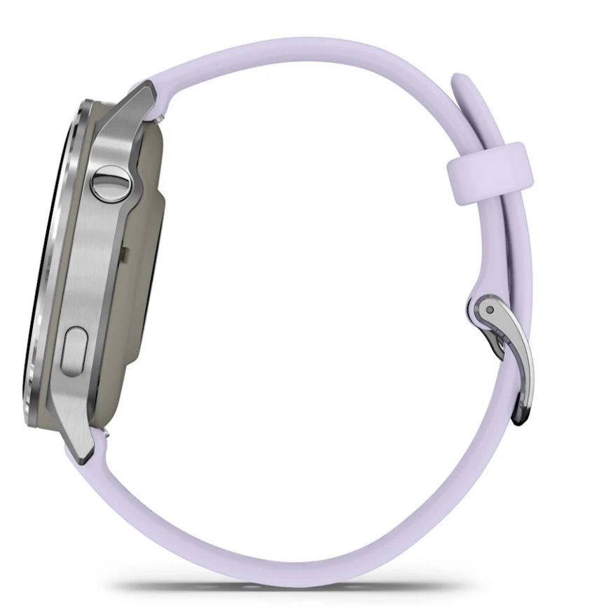 Garmin Venu 4 41mm, Silver / Periwinkle silikonový řemínek