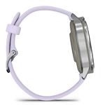 Garmin Venu 4 41mm, Silver / Periwinkle silikonový řemínek