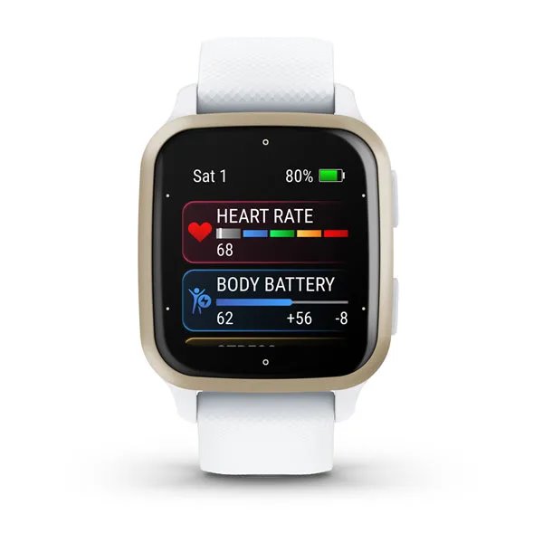Garmin Venu Sq 2, Cream Gold / White