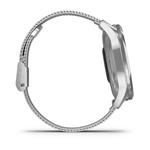 Garmin vivomove Luxe Silver se stříbrným milanese páskem