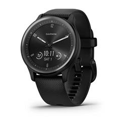 Garmin vívomove Sport, Slate/Black, silikonový řemínek