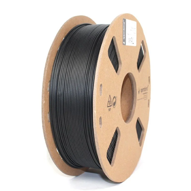 Gembird filament PLA-PLUS 1.75mm 1kg, čierna 3DP-PLA+1.75-02-BK