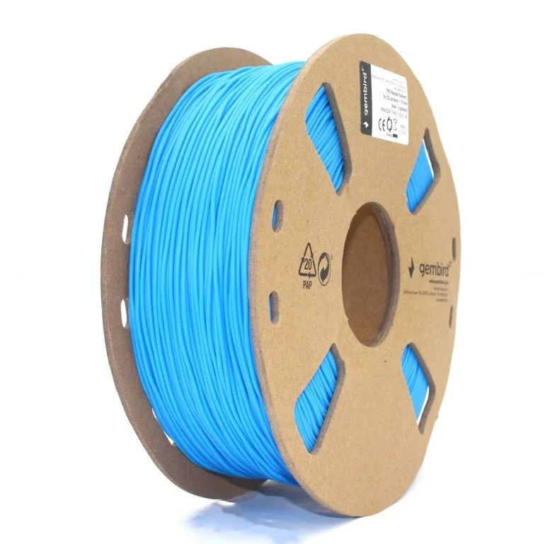 Gembird filament TPE flexible 1.75mm 1kg, modrá 3DP-TPE1.75-01-B