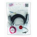 Gembird kábel DisplayPort -> HDMI, M/M, 1,8m CC-DP-HDMI-6