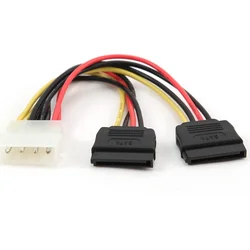 Gembird redukce napájení molex - 2x SATA, 15cm