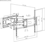 GEMBIRD WM-120ST-01, 60"-120" (120 kg), plne pohyblivý
