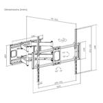 GEMBIRD WM-120ST-01, 60"-120" (120kg), plně pohyblivý