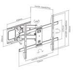 GEMBIRD WM-80ST-02, 37"-80" (60 kg), otočný a sklopný