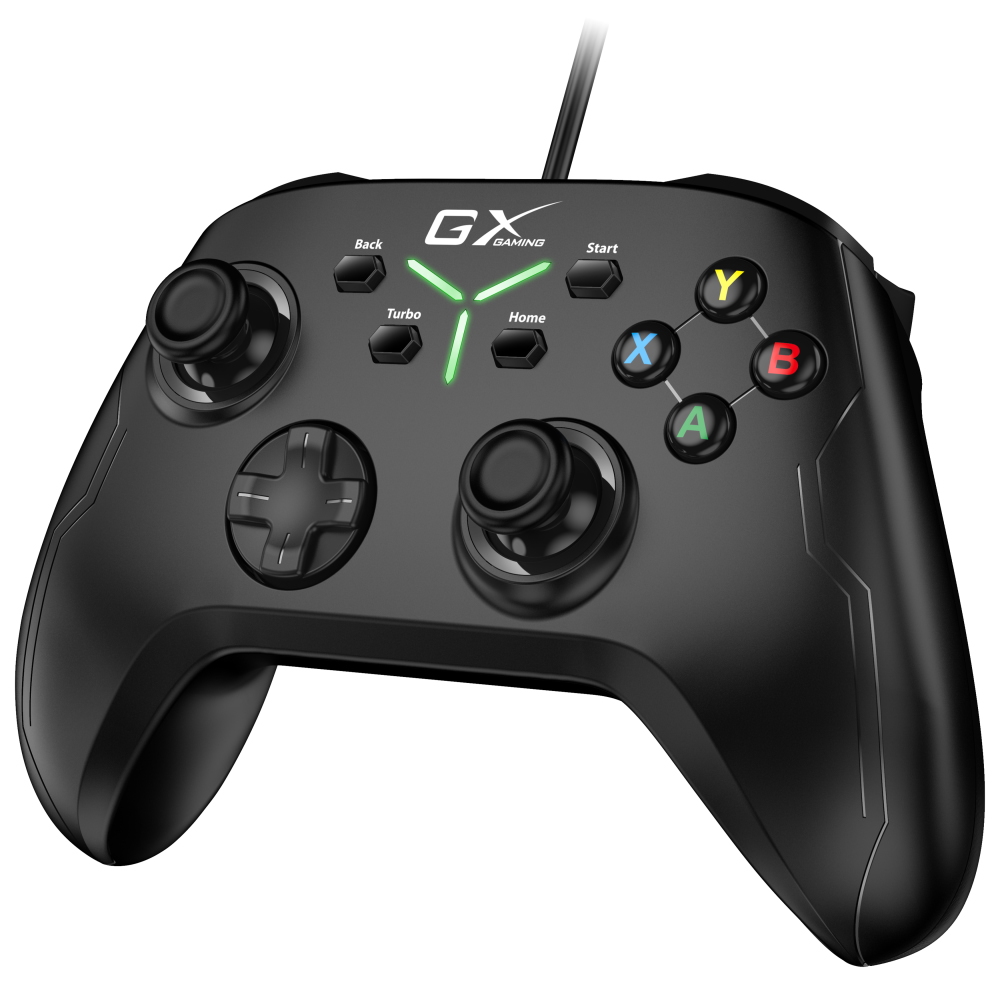 GENIUS GX Gaming gamepad GX-21UV/ drátový/ USB/ duální vibrace/ pro PC, PS3, PS4, Switch, Switch Lite a Android