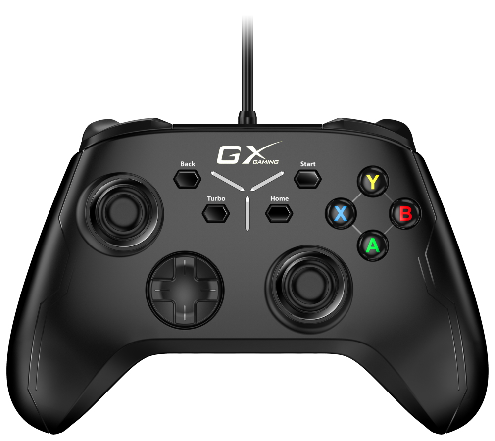 GENIUS GX Gaming gamepad GX-21UV/ drátový/ USB/ duální vibrace/ pro PC, PS3, PS4, Switch, Switch Lite a Android