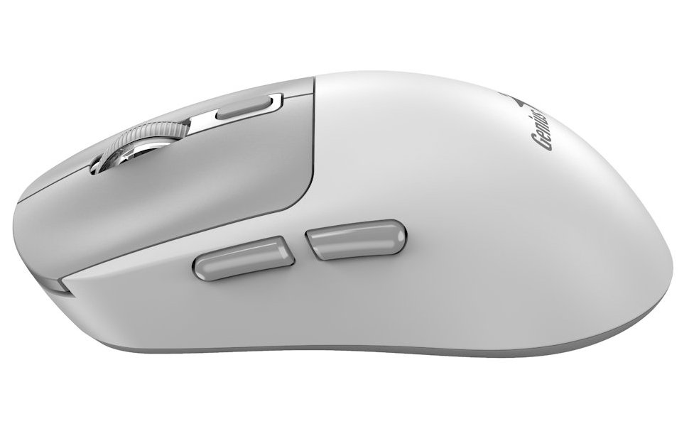 GENIUS NX-8260S BT White/ 2400 dpi/ bezdrátová/ duální BT+2,4GHz/ tichá/ rychlé nabíjení/ ultralehká/ Copilot/ bílošedá