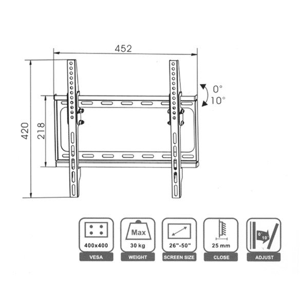 Geti držák na TV GWM5011P 26-50"