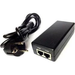 Gigabitový 24V zemněný napájecí zdroj s integrovaným POE (GBPOEIN-24V/1A)