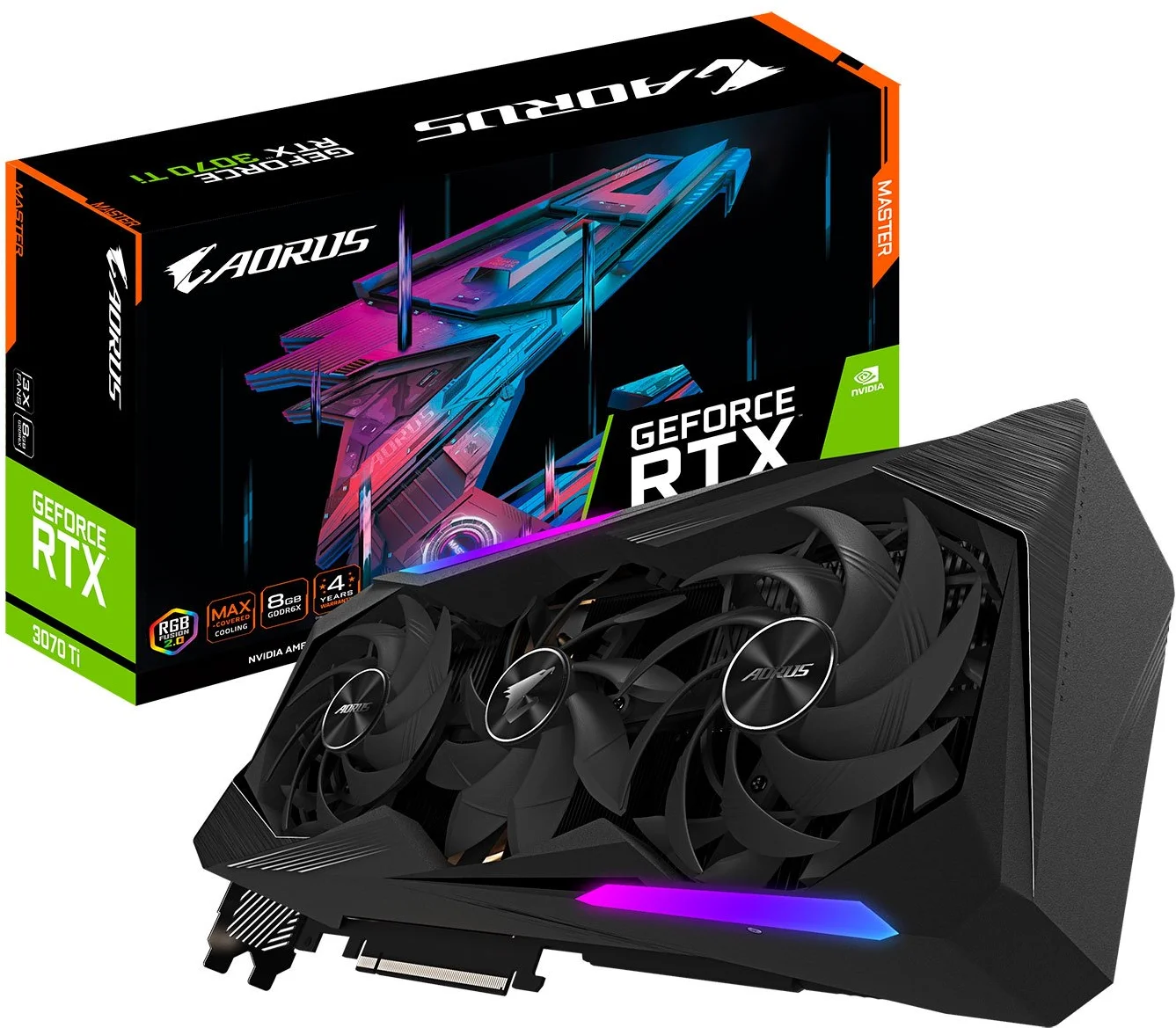 GIGABYTE AORUS GeForce RTX 3070 Ti MASTER 8G (GV-N307TAORUS M-8GD ...