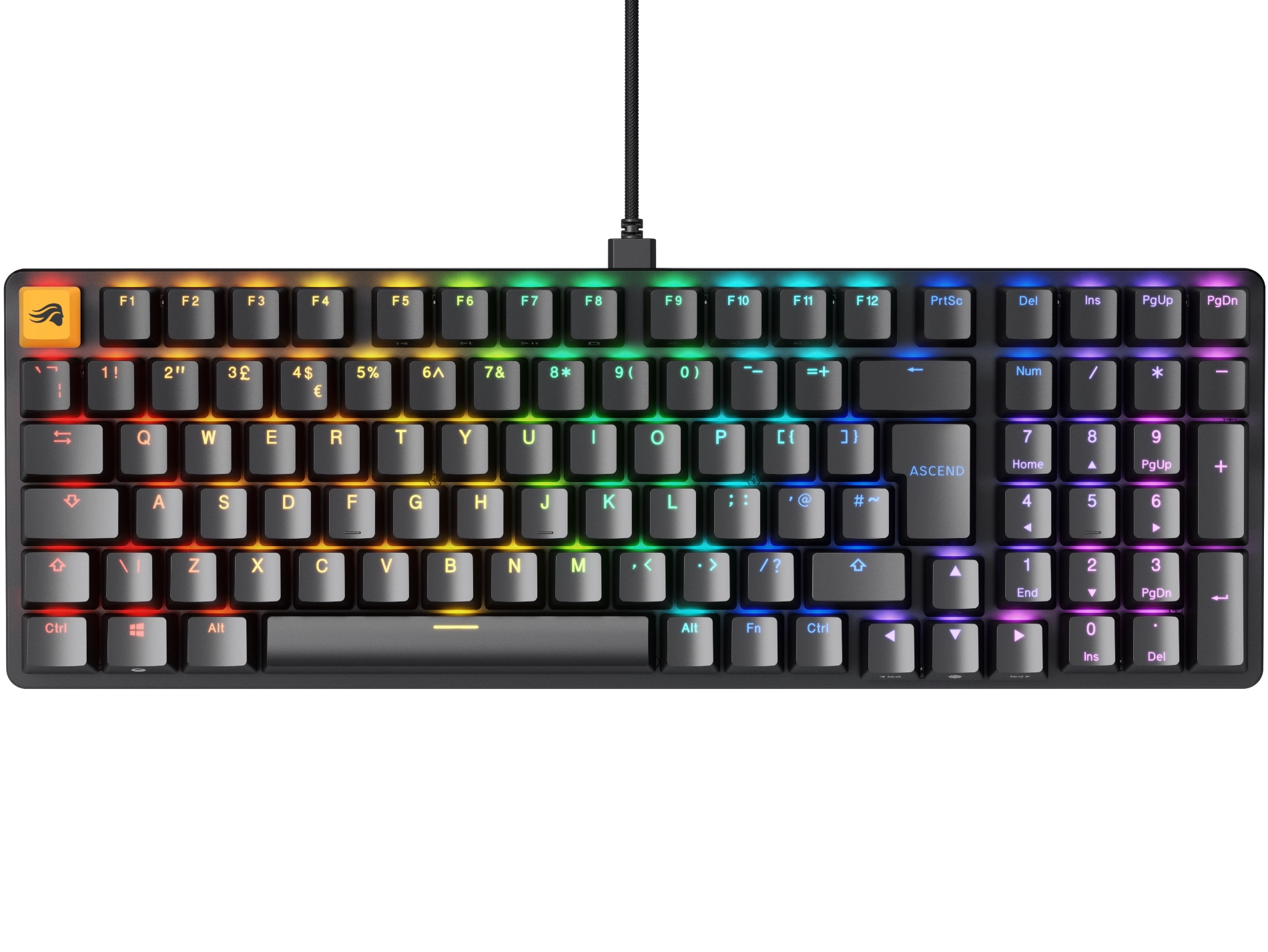 Glorious GMMK 2 klávesnice - Barebone, ISO-Layout, černá