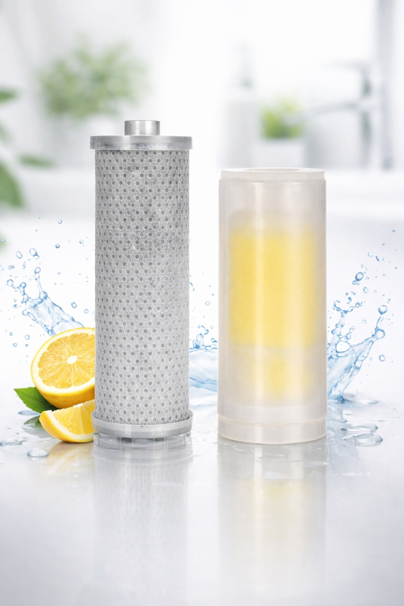 GLOX SH001W – Sada sprchovej hlavice s filtrom, biela
