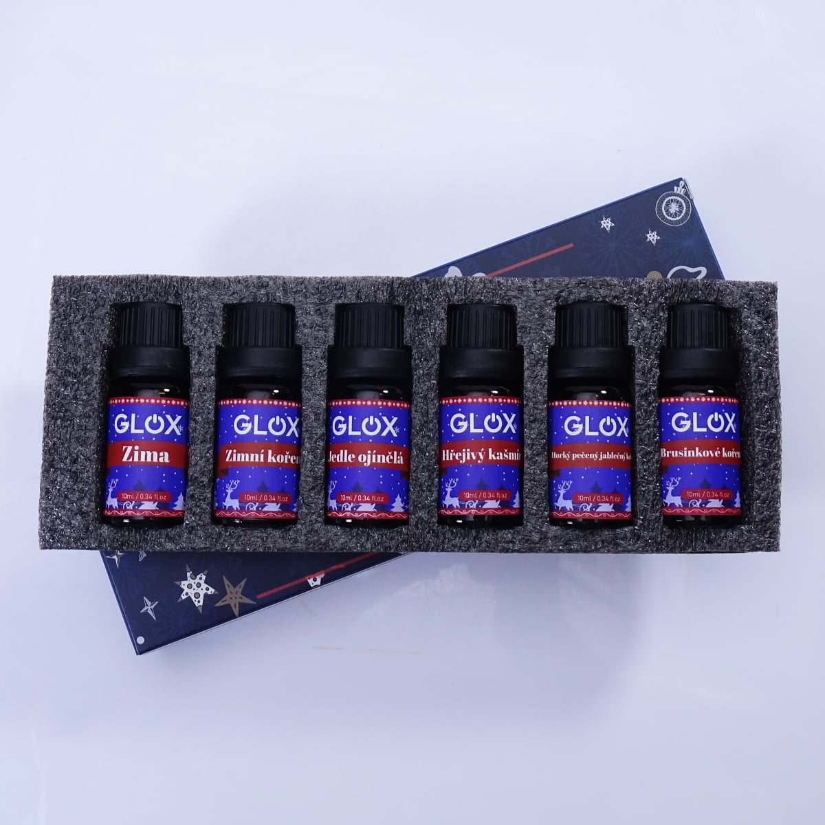 GLOXAO2 – Sada 6 ks vianočných aromatických olejov