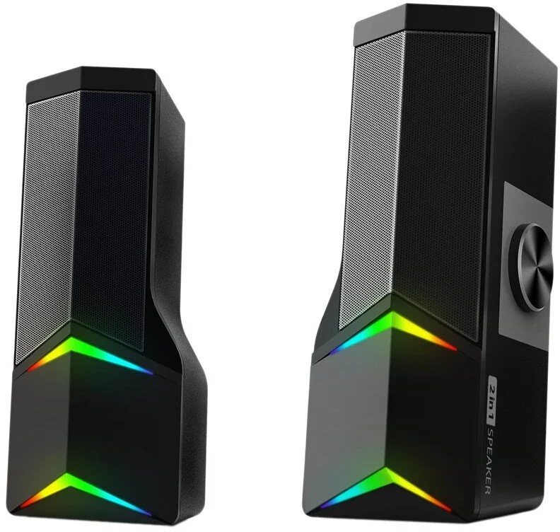 GoGEN 2v1 (reproduktor/soundbar) s BT, RGB, čierny