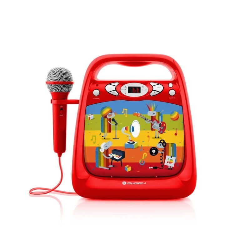 GoGEN CD přehrávač GoGEN DÉČKO KARAOKE R, červený