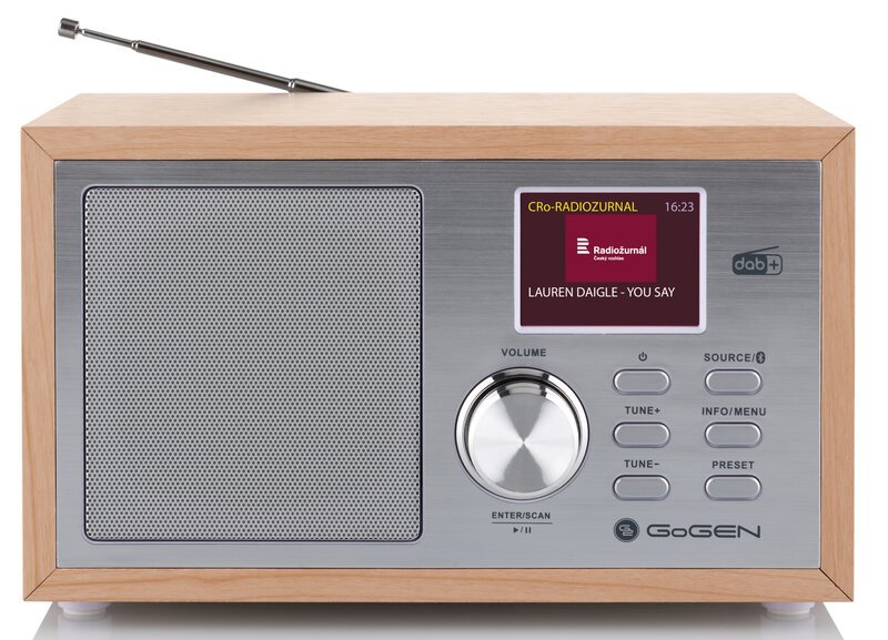 GoGEN DAB 620 BTCS, hnědý/stříbrný