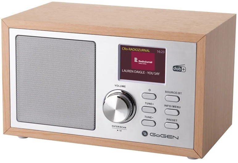 GoGEN DAB 620 BTCS, hnědý/stříbrný