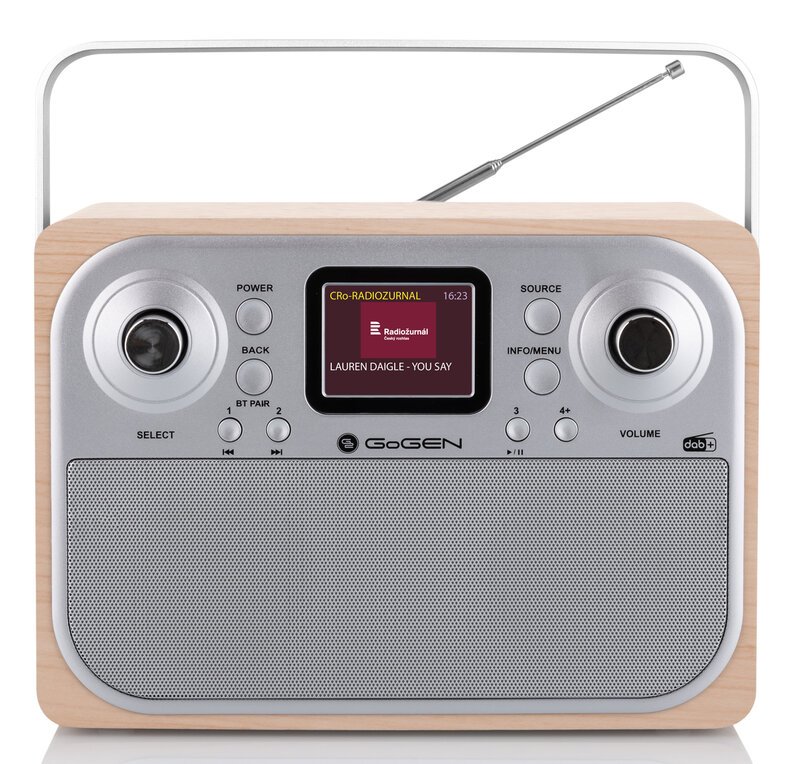 GoGEN DAB 700 BTCS, hnědé/stříbrné