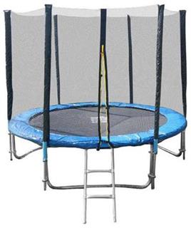 GoodJump 3UPVC trampolína 244 cm s ochrannou sítí + žebřík + krycí plachta