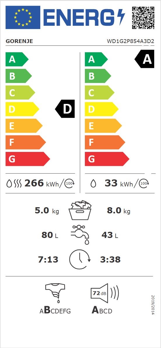 Gorenje WD1G2P854A3D2