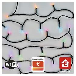 GoSmart LED vianočná reťaz, 18 m, vonkajšia a vnútorná, RGB, programy, časovač, wifi