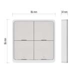 GoSmart Přenosný ovladač scén IP-2004ZW, ZigBee 3.0, 4-tlačítkový
