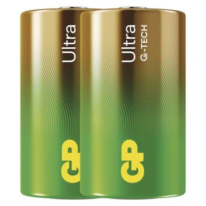 GP alkalická baterie ULTRA D velké mono (LR20) 2pack