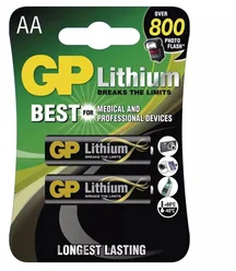 GP lithium batteries FR6 (AA, pencil), 2 pcs in blister pack