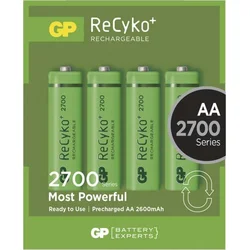GP Nabíjecí baterie GP ReCyko+ 2700Ah HR06 (AA), 4ks