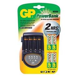 GP Nabíječka baterií Power Bank H500 +4xGP2700 mAh