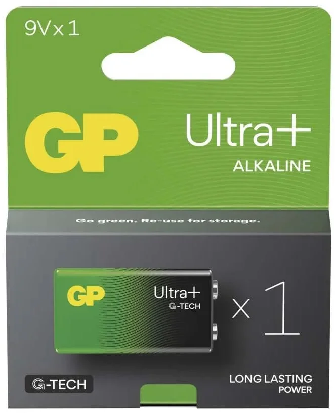 GP Ultra Plus Alkaline 9V blister 1 kus B1751