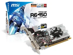 Grafická karta MSI ATI R6450-MD1GD3/LP, GDDR3, 1GB, DVI, HDMI, DX11