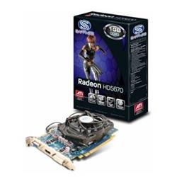 Grafická karta Sapphire ATI HD5670 1GB DDR3, 775/800MHz, DVI, HDMI, VGA, DualSlot-fan