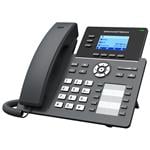Grandstream GRP2604P/ telefón VoIP/ 2,48" podsvietený grafický displej/ 6x SIP/ 2x LAN/ PoE/ GDMS