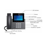 Grandstream GXV3350 SIP video telefon, 5" dot. displ., 16 SIP účty, 2x1Gb, Android, WiFi, BT, PoE+